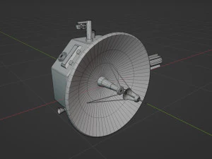 Deep Space Probe 3D Model