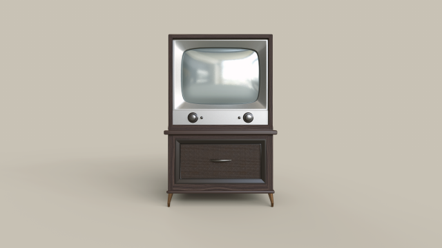 classic wooden 21-inch television Modelo 3D .c4d .max .obj .3ds .fbx .stl .blend 