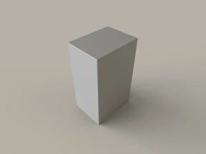 classic white 21-inch television 3D Model