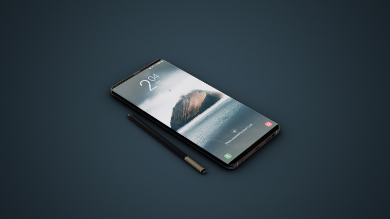Smartphone With Stylus Modello 3D .c4d .max .obj .3ds .fbx .stl .blend