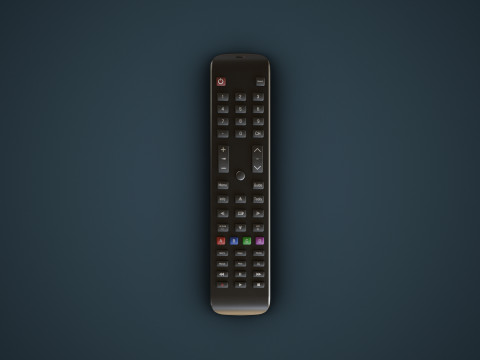 Smart TV Remote 3D Model