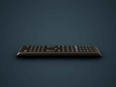 Smart TV Remote 3D Model