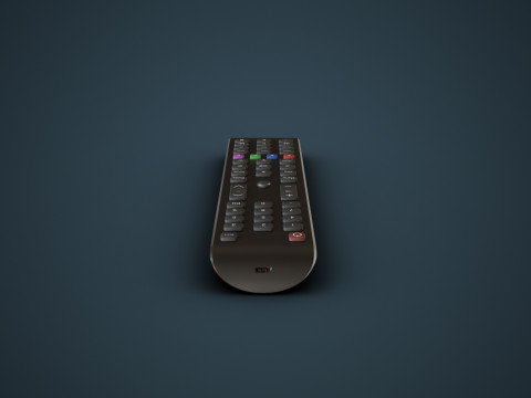 Smart TV Remote 3D Model