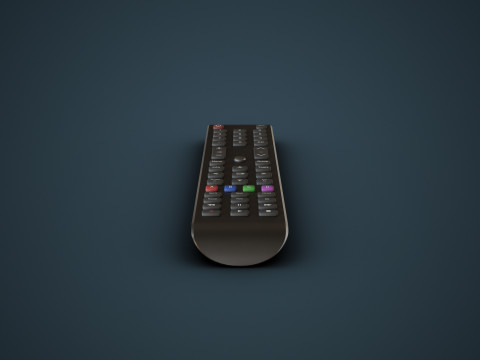 Smart TV Remote 3D Model