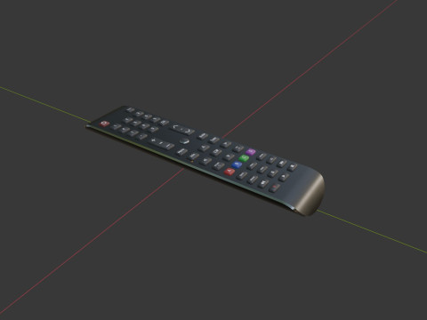 Smart TV Remote 3D Model