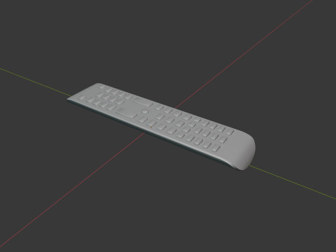 Smart TV Remote 3D Model