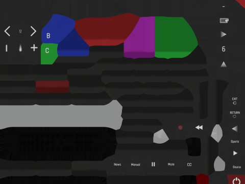 Smart TV Remote 3D Model