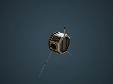 Star Satellite 3D Model