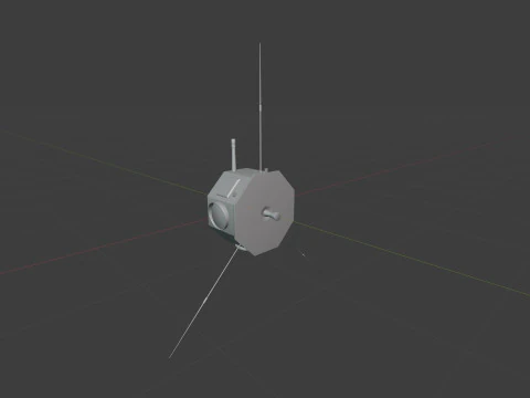 Star Satellite 3D Model