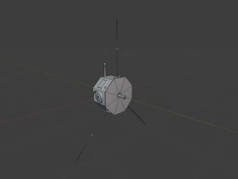 Star Satellite 3D Model