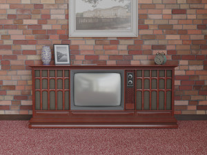 Antique Television Modèle 3D