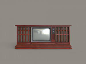 Antique Television Modèle 3D