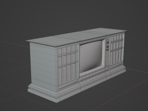 Antique Television Modèle 3D