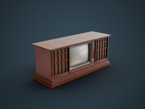 Antique Television 3D Modell