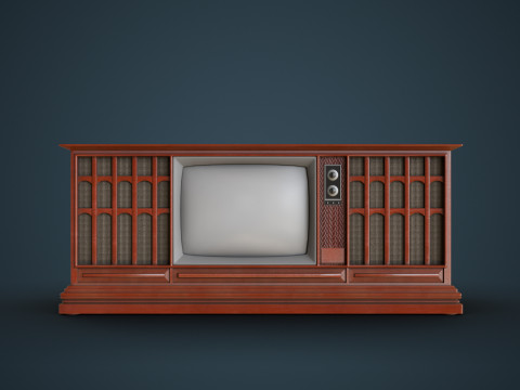 Antique Television 3D 模型