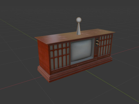 Antique Television 3D 模型