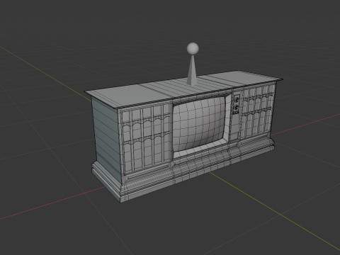 Antique Television 3D 模型