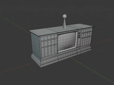 Televis&atilde;o Antiga Modelo 3D