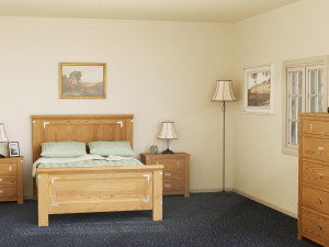 Light Bedroom Set 3D Model