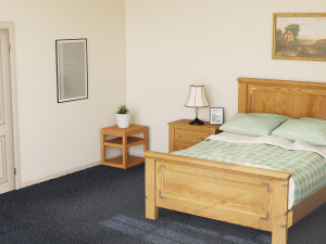 Light Bedroom Set 3D Model