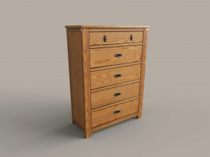 Light Bedroom Set 3D Model