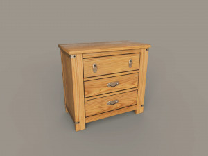 Light Bedroom Set 3D Model