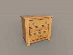Light Bedroom Set 3D Model