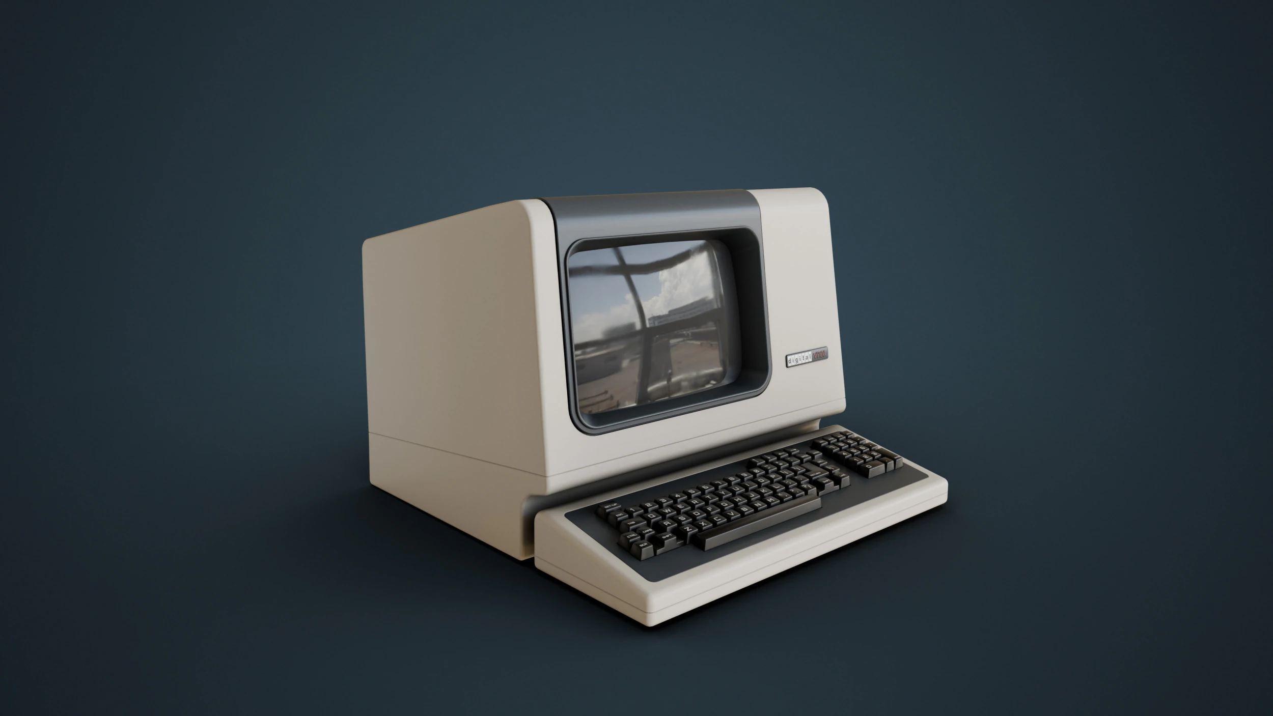 DEC VT100 Video Terminal 3D Model .c4d .max .obj .3ds .fbx .stl .blend