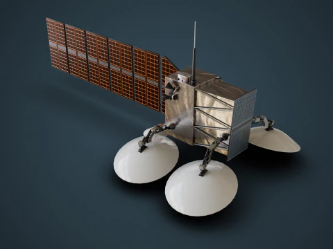 Weather Satellite 3D Model