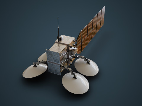 Weather Satellite Modello 3D