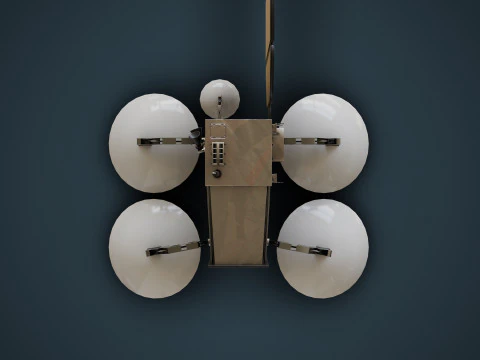 Weather Satellite 3D Model