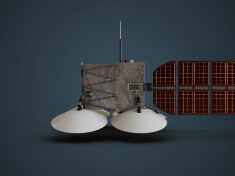 Weather Satellite 3D Model