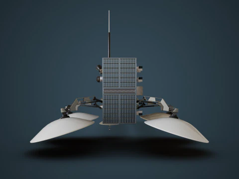 Weather Satellite 3D Model