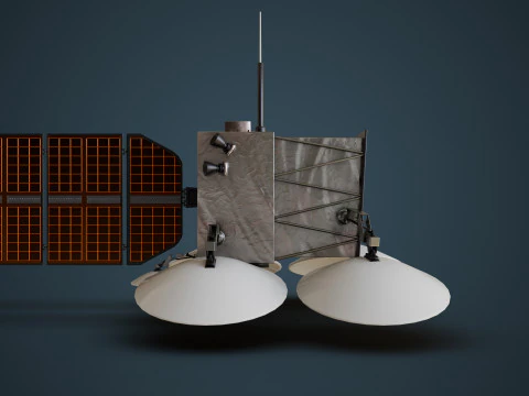 Weather Satellite 3D Model