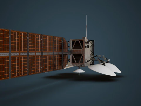 Weather Satellite 3D Model