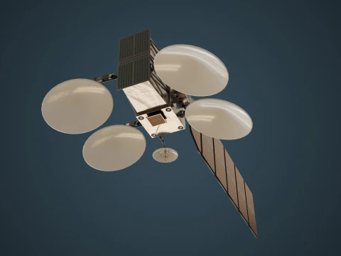 Weather Satellite 3D Model