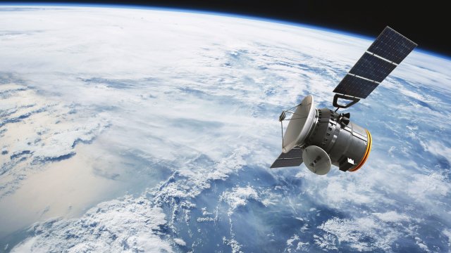 Communications Satellite 3D Model .c4d .max .obj .3ds .fbx .stl .blend 