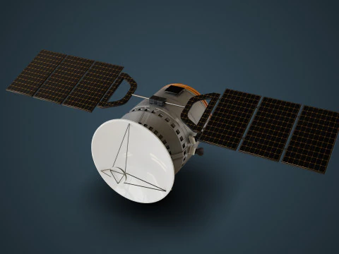 通信衛星 3Dモデル