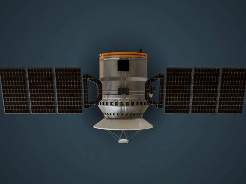 通信衛星 3Dモデル