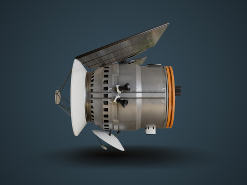 Communications Satellite Modèle 3D