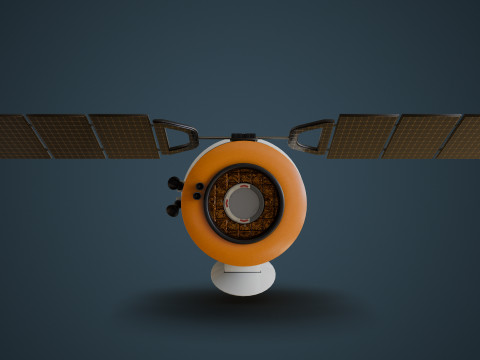 Communications Satellite Modèle 3D