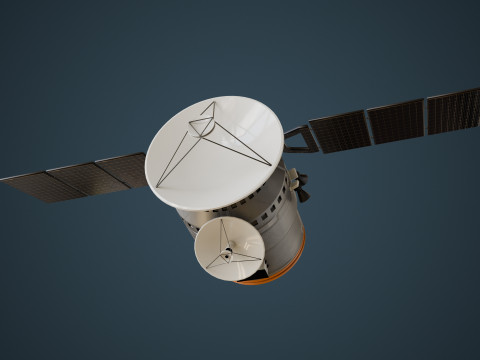 Communications Satellite Modèle 3D