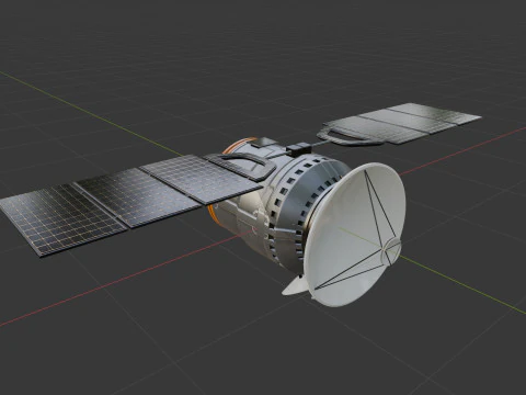 通信衛星 3Dモデル