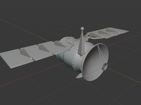 Communications Satellite Modèle 3D