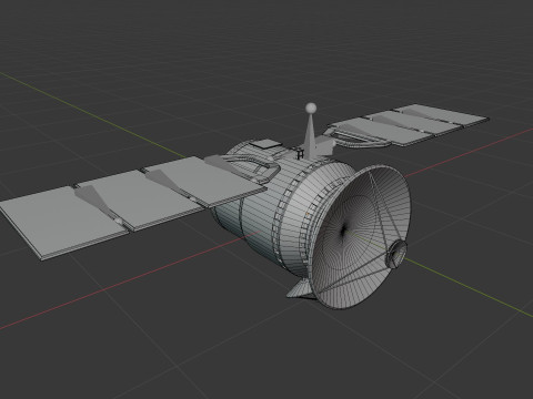 Communications Satellite Modèle 3D