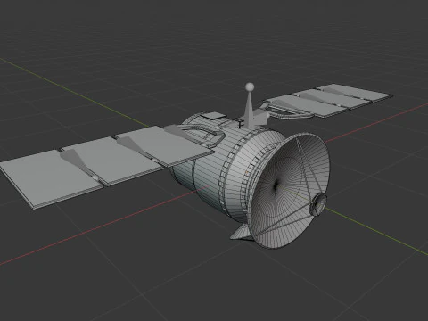 通信衛星 3Dモデル
