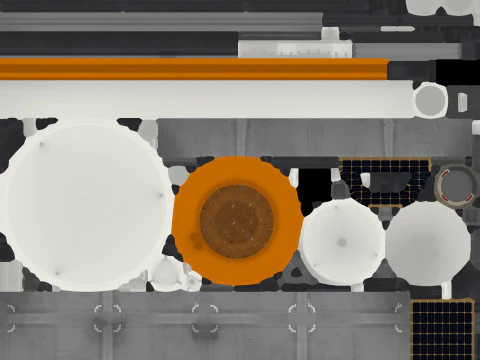 通信衛星 3Dモデル