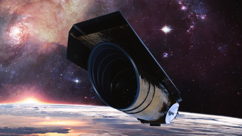 Space Telescope 3D Model .c4d .max .obj .3ds .fbx .stl .blend