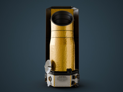 Space Telescope 3D Model