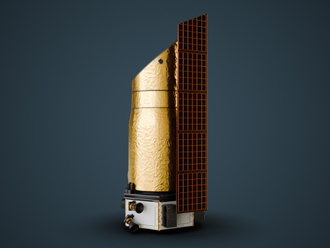Space Telescope 3D Model